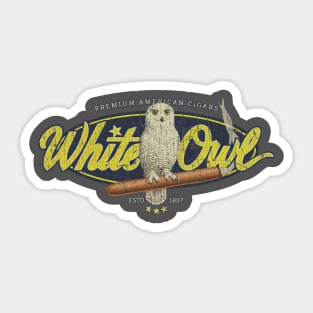 White Owl 1887 Sticker